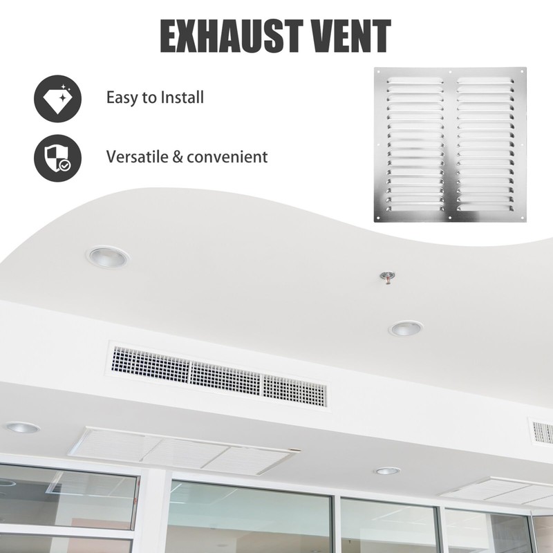 NUOLUX Air Vent Cover Stainless Steel Ventilation Grille Exhaust Vent