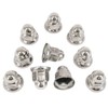 Mytee Products Stainless Steel Lug Nut Covers, 2"(H) (Set of