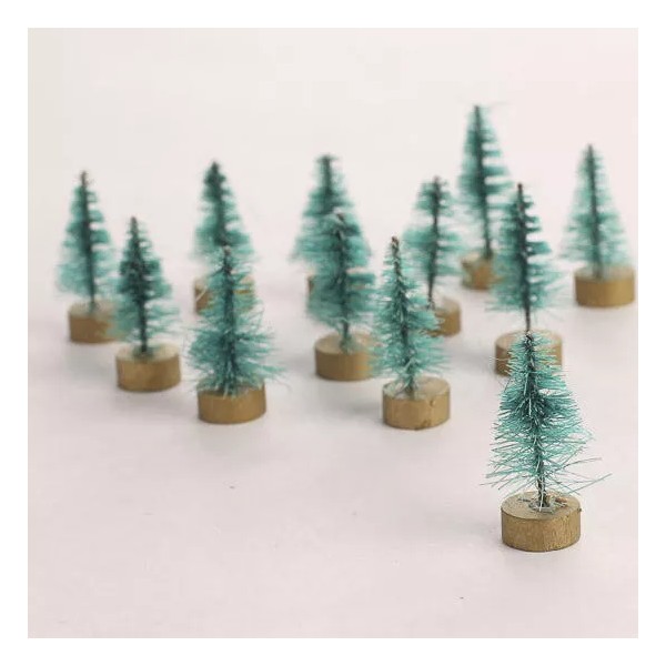 Unbranded Bulk Buy of 72 Artificial Miniature 1" Frosted Sisal