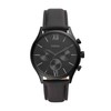 Fenmore Midsize Multifunction Black Leather Watch