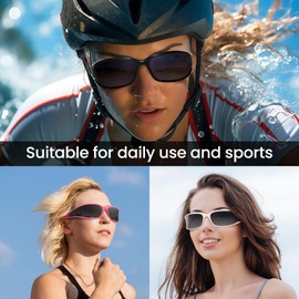 SODQW Polarized Wrap Around Sunglasses for Women Running Cycling Sports Sun Glasses Trendy 2025 Shades