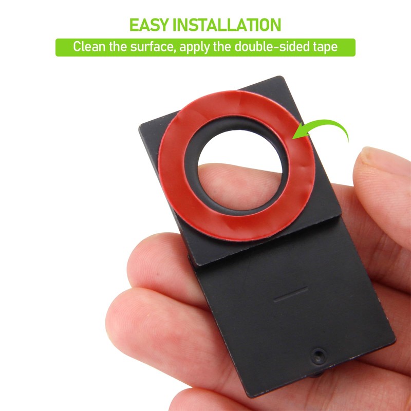Peephole Security Cap Set, Home Door Viewer Cover with Self-Adhesive