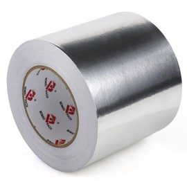 BOMEI PACK Aluminum Foil Tape,Heavy Duty Metal Duct Tape,High Temperature Silver Tape,Perfect for Sealing & Patching,HVAC,Air Ducts,Insulation and Metal Repair (5 Inch x 55 Yards)