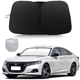Windshield Sun Shade for 2018-2022 Honda Accord Sedan - Foldable Sun Visor Protector Blocks Heat UV Rays Keep Your Car Cool