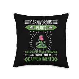 Carnivorous Plant Owner Seeds for Planting Carnivorous Soil Throw Pillow