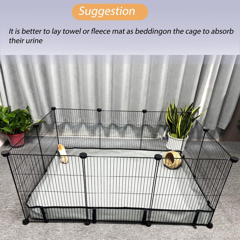 DZWLKJ Guinea Pig Cage Liner Tarp Bottom Waterproof and Washable
