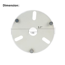 SATZOL Ceiling Fan Lamp Replacement Light Panel, 22W 2640LM, 5CCT Dimmable Color Temperature 3000K-6500K,Dimmable, ETL Certified, Round LED Module