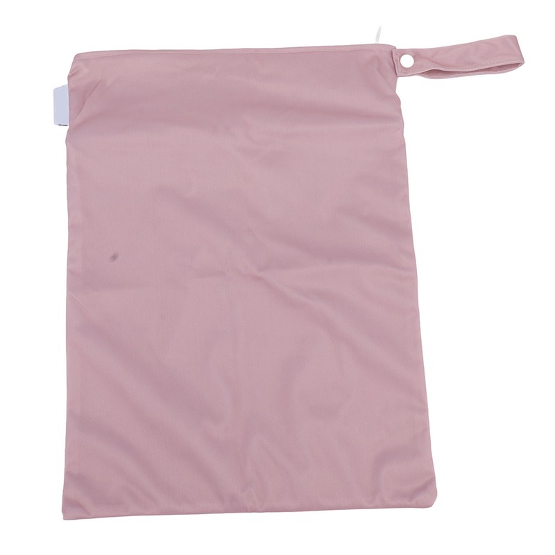 2pcs Hanging Diaper Bag Waterproof Double Pockets Zipper Closure Baby