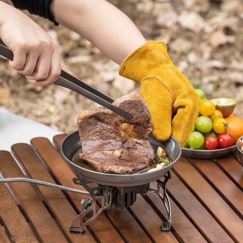 Boundless Voyage Ti1109T Titanium Plate, Camping Tableware, Unbreakable, Rust-free, Ultra