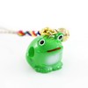 Barzaz Frog Rooting Strap Amulet Bell Frog Keychain Peephole Health