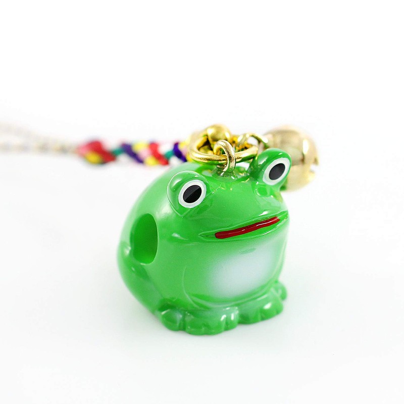 Barzaz Frog Rooting Strap Amulet Bell Frog Keychain Peephole Health