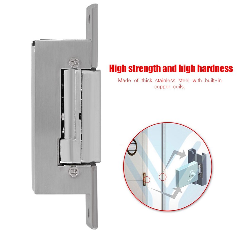 Adjustable Narrow Type Electric Strike Door Lock Double Unlock Mode