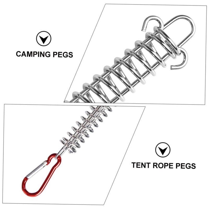 Gatuida 1 Set Outdoor Spring Hook Buckle for Camping Tent