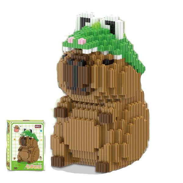 ADYEKSD Animal Blocks Micro Building Blocks Puzzle Cute Capybara Bricks