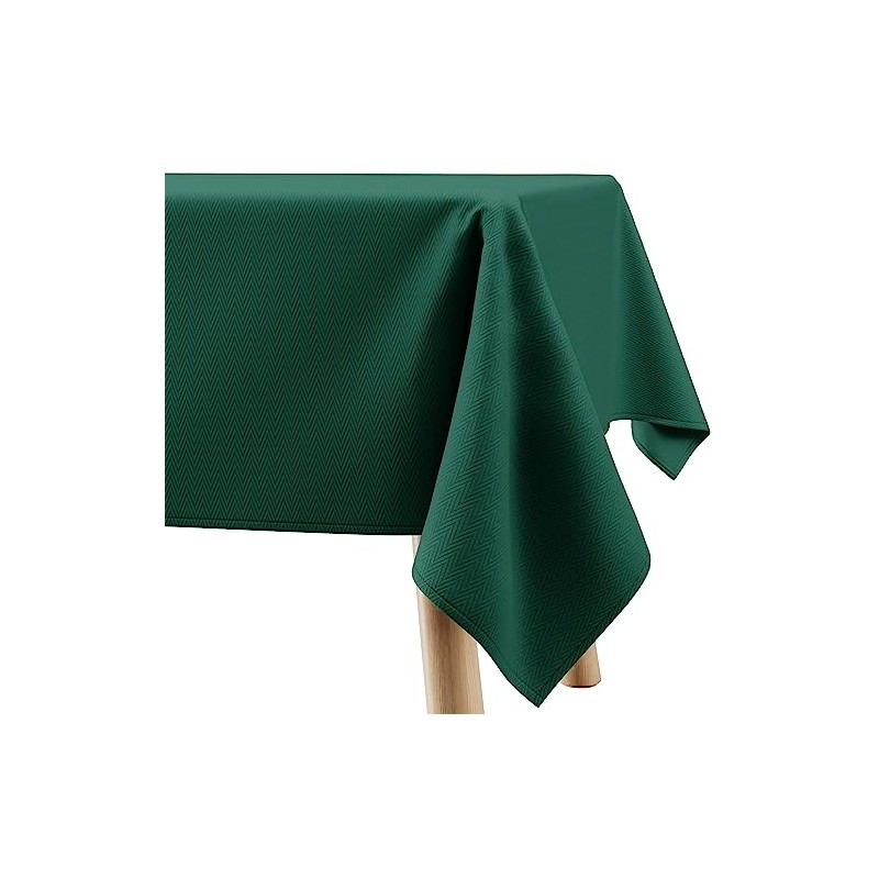 Filumi Tablecloth 110 x 180 cm Dark Green Washable for