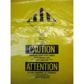 NEW 3MM YELLOW ASBESTOS DISPOSAL BAGS (PACK OF 50) 33" x 39-1/2" (84 X 101 cm)