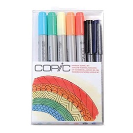COPIC Ciao Marker Set of 7 'Doodle Kit Rainbow' Pack of 7