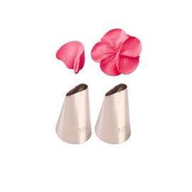 104 Piping Nozzle, 104 Petal/Ruffle Piping Tip for Blooming Flowers,Rose &Waves,2 Pcs
