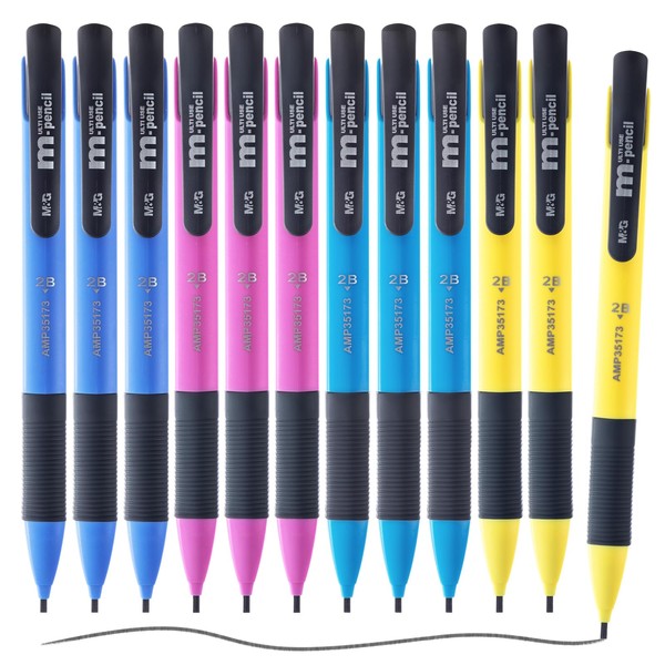 M&G Thick Lead Mechanical Pencil Set, With Colorful Barrel Thick