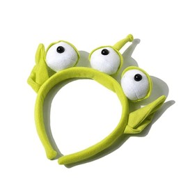 ZHOUMEIWENSP Three-eye Hair Band Novelty Alien Ears Costume Plush Headband Adult Child Party Cosplay Gift (Type1)
