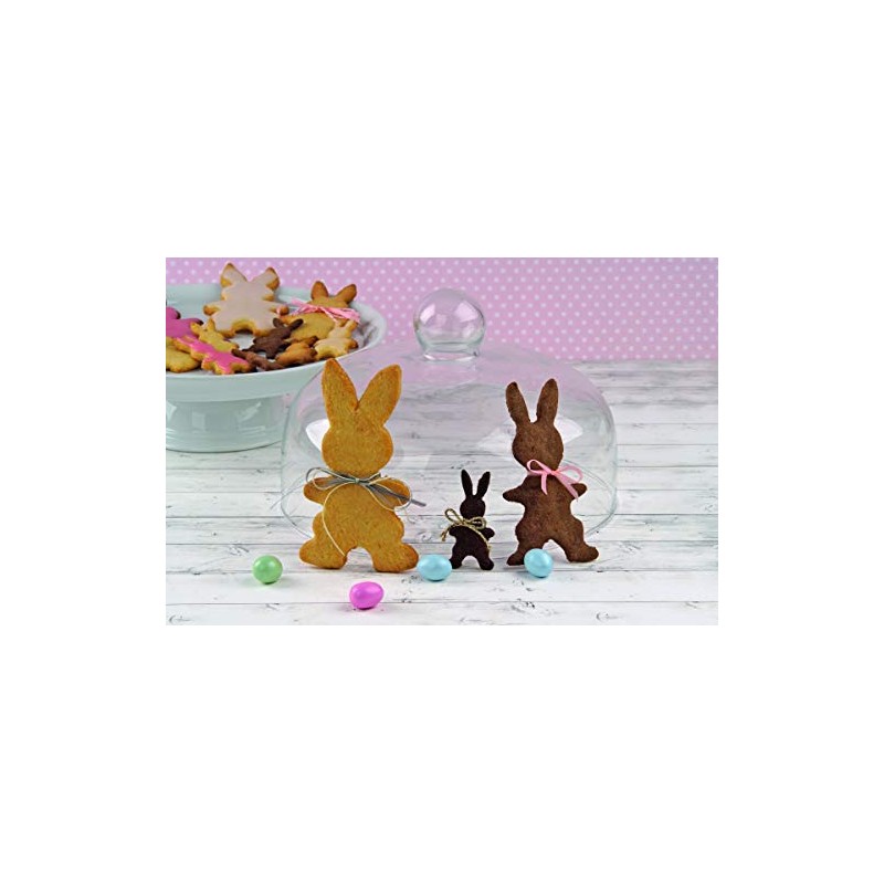 Dr. Oetker 1876 Cookie Cutter Rabbit Family 3-Piece Tin Plate
