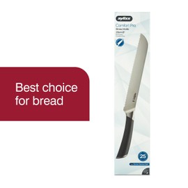 Zyliss Comfort Pro Bread Knife - Full Tang Bread Knife - Ice Hardened Stainless Steel Kitchen Knife - Crumble-Free Kitchen Cutlery - Black/Stainless Steel - 8 inches