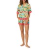 Room Service Womens Pajama Sets, Short Sleeve Lightweight Button Top