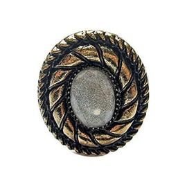 Ancaria Stone and wreath ring, one size, metal, no gemstone, Metal, No Gemstone
