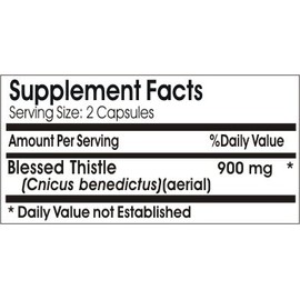 Blessed Thistle 900mg ~ 100 Capsules - No Additives ~ Naturetition Supplements