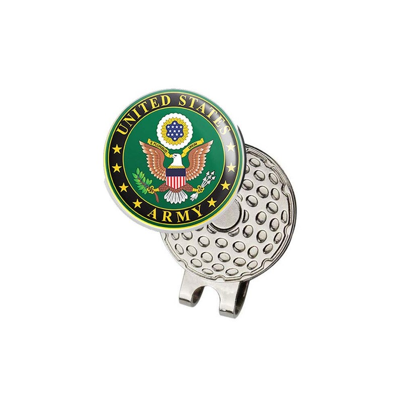 US Army Operation Iraqi Freedom Golf Hat Clip with Magnetic