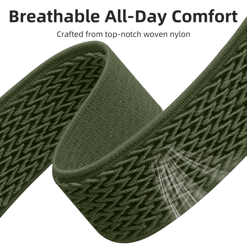 GEAK Stretchy Nylon Watch Bands Compatible with Garmin Venu Sq/Venu