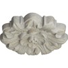 7 5/8"OD x 1"P Emery Leaf Ceiling Medallion, Hand-Painted Pot