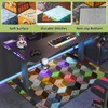 Block Game Rug Teen Boys Carpet with Pixel Games Element