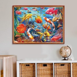 Jigsaw Puzzles for Adults 1000 Piece Tropical Fish 27.56 x 19.69 Inch Seaworld Puzzles for Adults Educational Challenge 1000 Pieces Underwater Ocean Animals Puzzle