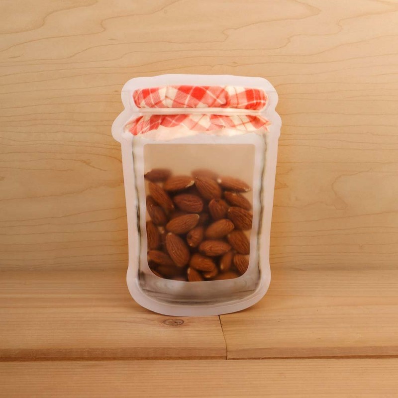 Kikkerland CU159-S Jam Zipper Bag, Small, Set of 4, Plastic,