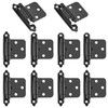 Gasea 10 Pieces Self Closing Hinges, Overlay Flush Cabinet Hinge,