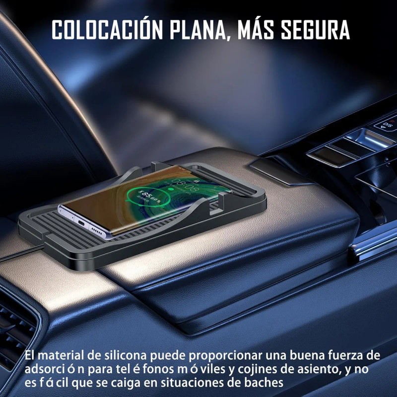 Base De Carga Inalámbrica Para Coche, 15 W Inalámbrica Usb