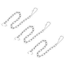 sourcing map Toilet Handle Chain Stainless Steel Toilet Flap Chain Universal Toilet Flap Lifting Chain Replacement Kit for Most Toilet Flappers Pack of 3