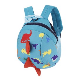 IPENNY Baby Reins Backpack Dinosaur Cartoon Toddler Rucksack Kindergarten School Book Bag Anti-lost Strap Walker Shoulder Bag Travel Snack Lunch Bag Toy Storage Daypack Kids Girls Boys Birthday
