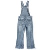 KIDSCOOL SPACE Girls Denim Overalls, 3-D Exposed External Pockets Jean