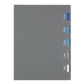 Maruman F115-11 Loose Leaf Binder B5 Five Chart, 26 Holes, Gray