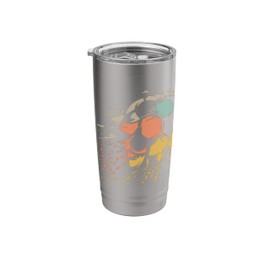 Retro Football Explosion Vintage Ball Logo Stainless Steel Insulated Tumbler