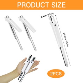 Jar Opener, 2 Pcs Hand Can Opener, Effortless Arthritis Jar Opener, Multifunctional Lid Opener for Weak Hands, Jar Lid Opener Kitchen Gadget (White)