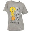 Looney Tunes Tweety Bird Cute Poses Junior's T-Shirt (as1, Alpha,