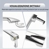 Gaogsiy Maniglie Cromate Anteriori per Lancia Ypsilon 2003-2011