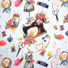 TRIXES Cotton Fabric - Original Print Design with Various Designs