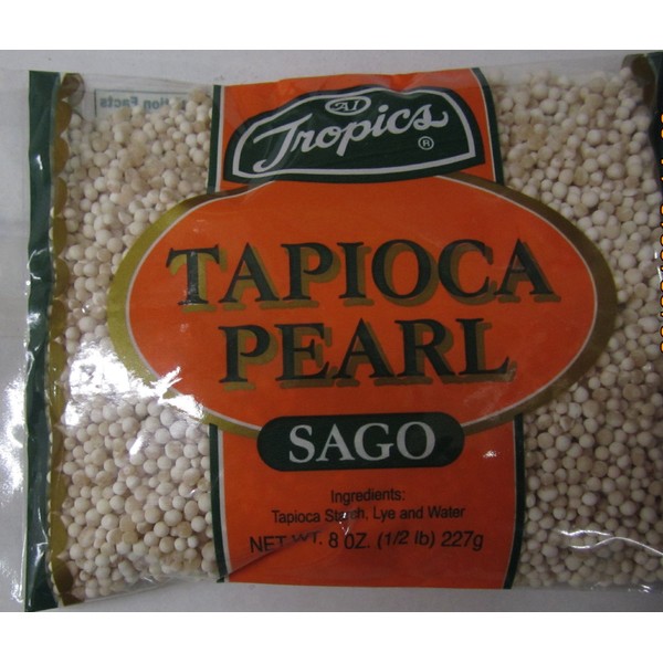 Tropics Tapioca Pearl or Sago 8 Oz. Small Pcs