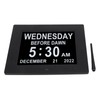 8inch Digital Day Calendar Clock Alarm Reminders 8 Languages Large