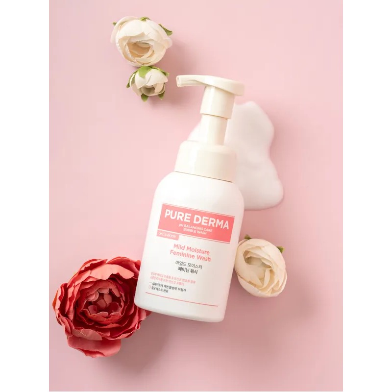 온더바디 On the Body Purederma Mild Moisture Feminine Cleanser 300ml