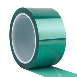 Resin Tape for Epoxy Resin Molding - 2 in W 110 FT L Green High Temperature Heat Resistant Adhesive Tape - Heat Transfer Tape for Heat Sublimation Press Vinyl - Easy Peel-Off Residue-Free